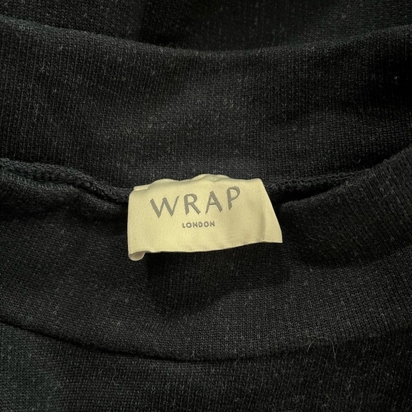 NWT Wrap London Pleated Sleeve Back Mock Neck Pullover Sweater - Picture 9 of 11